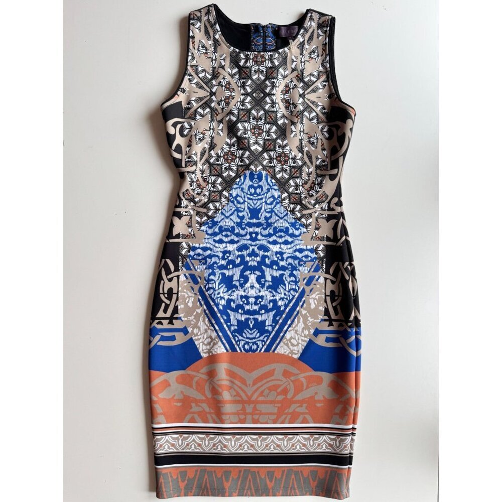 HALE BOB Kaleidoscope Printed Neoprene Sheath Dress, Size S - Picture 5 of 15